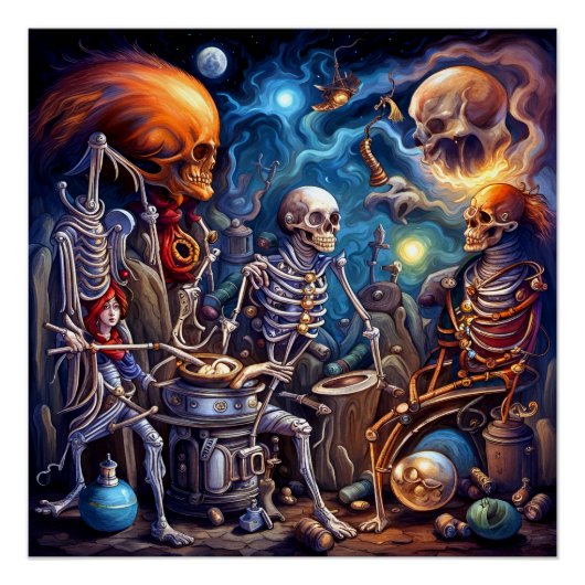 超現実骨格II ポスター (正面)