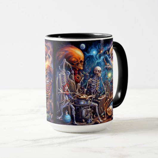 超現実骨格II マグカップ (正面右)