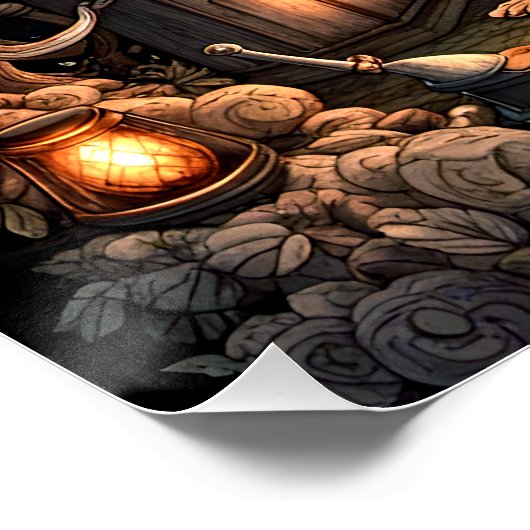 超現実骨格III ポスター (コーナー)