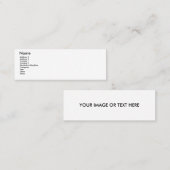 超白い報酬 スキニー名刺 (正面/裏面)