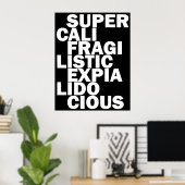 超能力的な黒 ポスター (ホームオフィス)