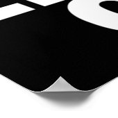 超能力的な黒 ポスター (角)