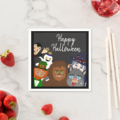 超自然おもしろいハッピーハローウィン衣装パーティー スタンダードカクテルナプキン (インサイチュ)