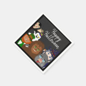 超自然おもしろいハッピーハローウィン衣装パーティー スタンダードカクテルナプキン (角)