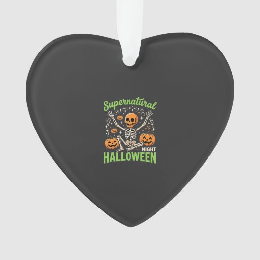 超自然のスケルトン・ハロウィンベクターデザイン_1 オーナメント (正面)