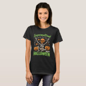 超自然のスケルトン・ハロウィンベクターデザイン_1 Tシャツ (正面フル)