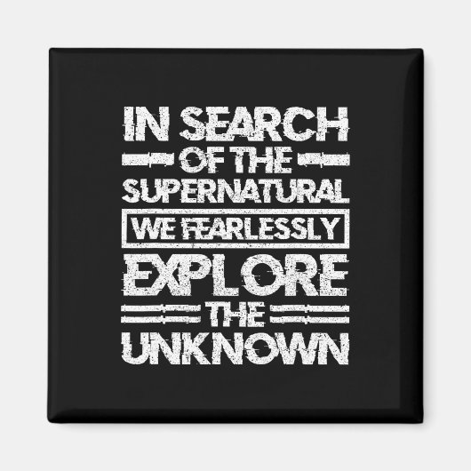 超自然を求める超常現象の調査員 マグネット (正面)