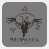 超自然カスティエルイラストレーション スクエアシール (正面)