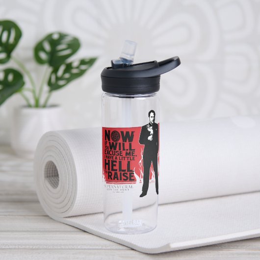 超自然クラウリー引用文図 ウォーターボトル (ヨガ)