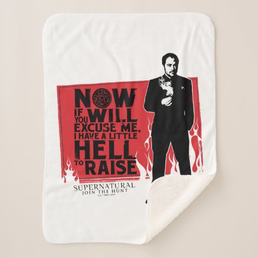 超自然クラウリー引用文図 シェルパブランケット (正面)