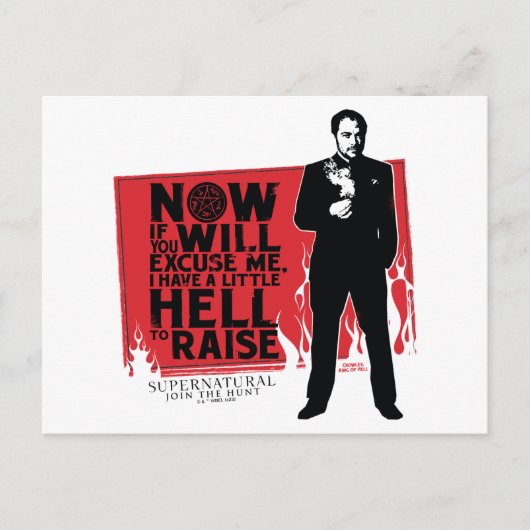 超自然クラウリー引用文図 ポストカード (正面)