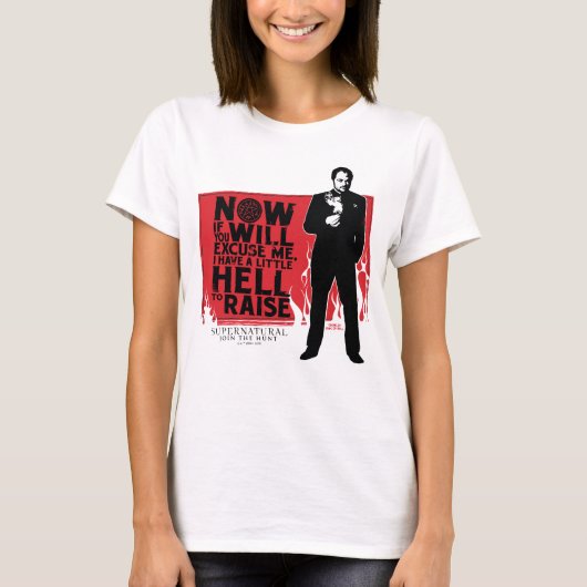 超自然クラウリー引用文図 Tシャツ (正面)