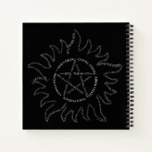 超自然タイポグラフィペンタグラム ノートブック (裏面)