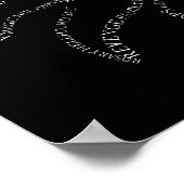 超自然タイポグラフィペンタグラム ポスター (角)