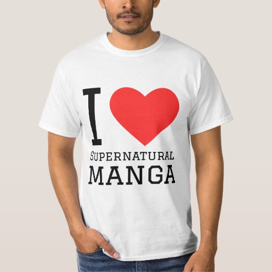 超自然マンガ Tシャツ (正面)
