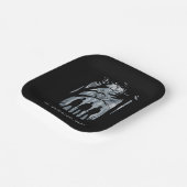 超自然林シルエットグラフィック ペーパープレート (傾斜あり)