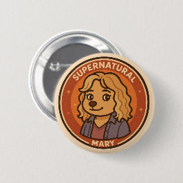 超自然犬 – Mary Pin 缶バッジ