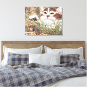 超自然猫 キャンバスプリント (インサイチュ (寝室))