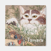 超自然猫 マグネット (正面)