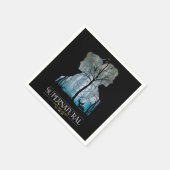 超自然的なウィンチェスターブラザーズ森林グラフィック スタンダードカクテルナプキン (角)