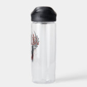 超自然的なカスティエルグラフィティグラフィック ウォーターボトル (背面)