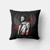 超自然的なカスティエルグラフィティグラフィック クッション (裏面)