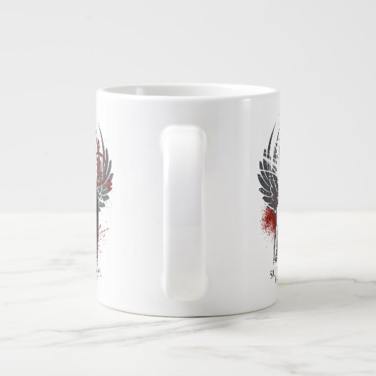 超自然的なカスティエルグラフィティグラフィック ジャンボコーヒーマグカップ (裏面)