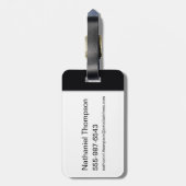 超自然的なカスティエルグラフィティグラフィック ラゲッジタグ (裏面縦)