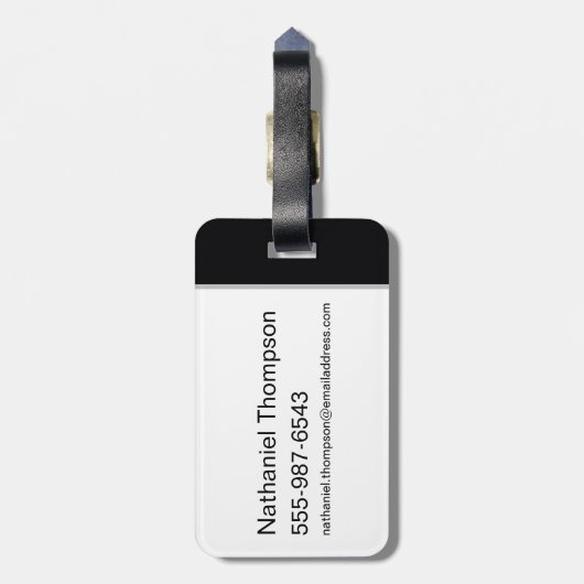 超自然的なカスティエルグラフィティグラフィック ラゲッジタグ (裏面縦)