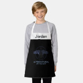 超自然的なキャスティエル落下スターグラフィック エプロン (着用した状態)