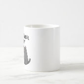 超自然的なネコティビティ 笑える猫のパロディ コーヒーマグカップ (中央)