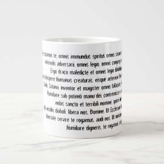 超自然的な魔除けの大きいコーヒー・マグ ジャンボコーヒーマグカップ (正面)