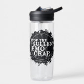 超自然的な「エモ」引用文 ウォーターボトル (左面)