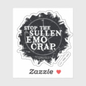 超自然的な「エモ」引用文 シール (シート)