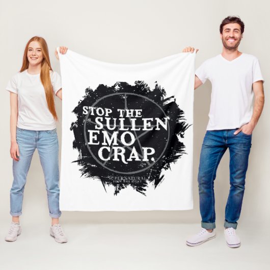 超自然的な「エモ」引用文 フリースブランケット (インサイチュ)