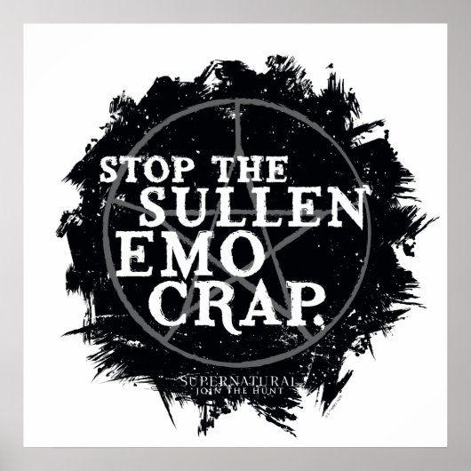 超自然的な「エモ」引用文 ポスター (正面)