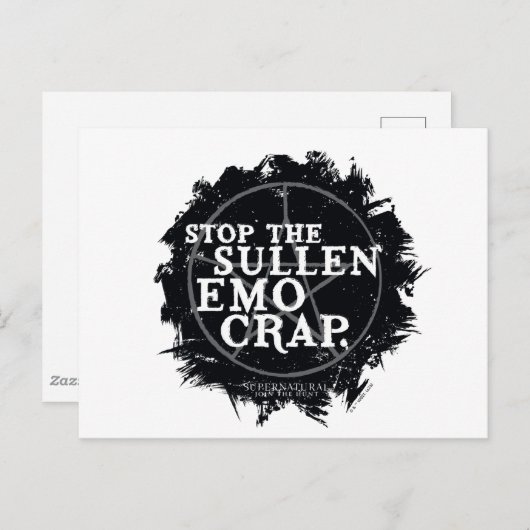 超自然的な「エモ」引用文 ポストカード (正面/裏面)