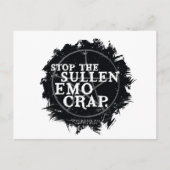 超自然的な「エモ」引用文 ポストカード (正面)