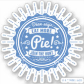 超自然的な「ディーン食べはパイを言う!」 シール (正面)