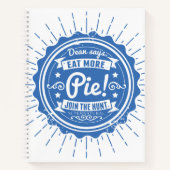 超自然的な「ディーン食べはパイを言う！」 ノートブック (正面)