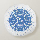 超自然的な「ディーン食べはパイを言う!」 ラウンドクッション (裏面)