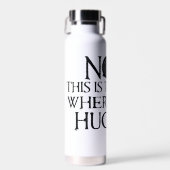 超自然的な「ハグバック」引用文 ウォーターボトル (正面)
