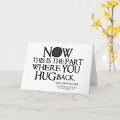 超自然的な「ハグバック」引用文 カード (黄色い花)