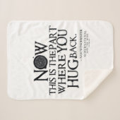 超自然的な「ハグバック」引用文 シェルパブランケット (正面(横))