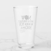 超自然的な「ハグバック」引用文 タンブラーグラス (裏面)