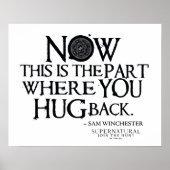 超自然的な「ハグバック」引用文 ポスター (正面)
