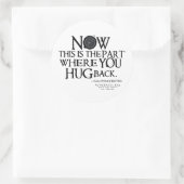 超自然的な「ハグバック」引用文 ラウンドシール (バッグ)