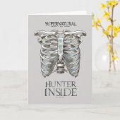 超自然的な「ハンター・インサイド」胸郭グラフィック カード (黄色い花)