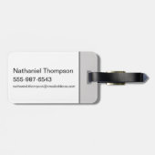 超自然的な「ハンター・インサイド」胸郭グラフィック ラゲッジタグ (裏面横)