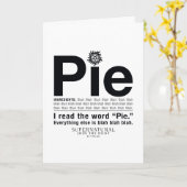 超自然的な「パイ」引用文 カード (黄色い花)